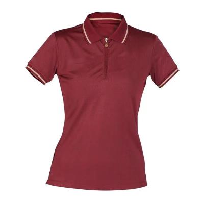 China Hot Factory Sale Nylon+ Sapndex Equestrian Elastic Shirt Technology Functional Riding Polo Shirt for sale