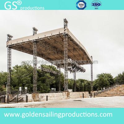 China Aluminum Exhibitions Roof Truss Design , Truss Elevator Tower For Outdoor Stage Events for sale