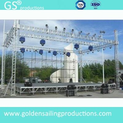 China Shows Fashion Outdoor Aluminum Stage Truss , Lifting Tower Truss With Stage for sale