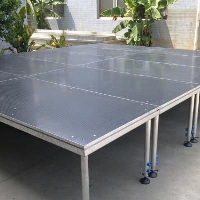 China Easy To Install Hot Sale Aluminum Stage Durable 4 Legs Platform Adjustable Event Stage for sale