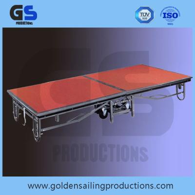 China Cheap portable event stage platform, 6ft x 8ft steel mobile folding stage on sale for sale