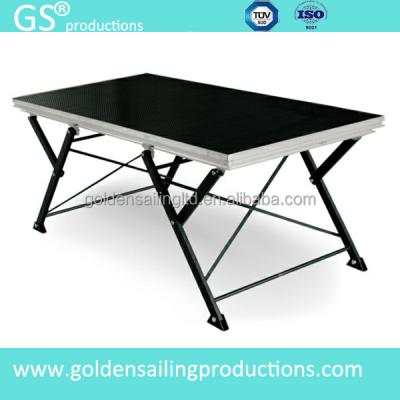 China Indoor& outdoor events good quality adjustable mobile folding stage platform, x folding stage for sale for sale