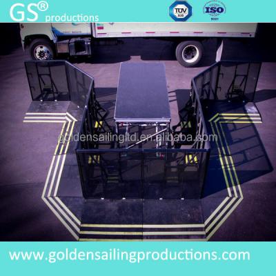 China Hot Selling Black Aluminum Barrier Crowd Control Trade Show/Traffic Concert Exhibition Fashion Show for sale