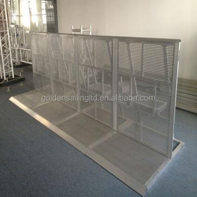 China Aluminum Trade Show Crowd Barrier / Traffic Concert Exhibition Fashion Show Crowd Control Barricade for sale