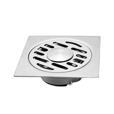 China Bathroom Floor Drain Deodorizer Modern High Quality Stainless Steel Square Hidden Floor Drain for sale