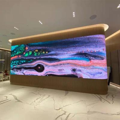 China LPDISPLAY Indoor LED Screen P1.2 P1.8 P3 P4 Easy-install Ultralight High Definition LED Display Curvable Screen for sale