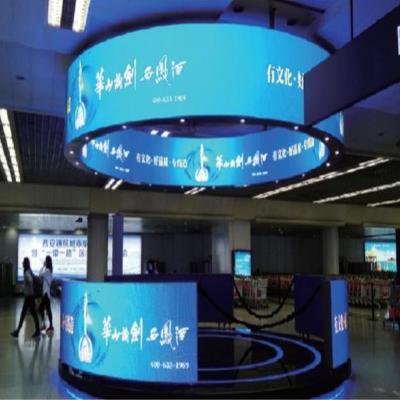 China Indoor LPDISPLAY Curved Flexible Led Screen Ca LED Screen Flexible Wall LED Display for sale