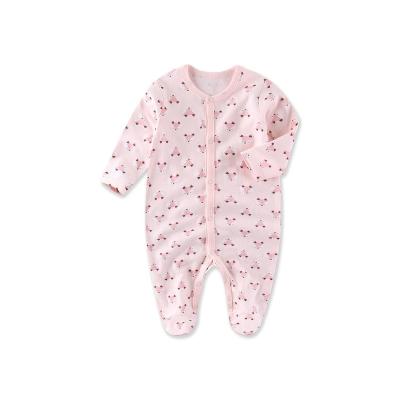 China Customizable Casual Cotton Printed Baby Home Clothes Pajamas Baby Overalls for sale