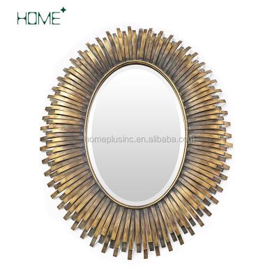 China Modern Style Metal Wall Art Decorative Mirror for Home Decor for sale