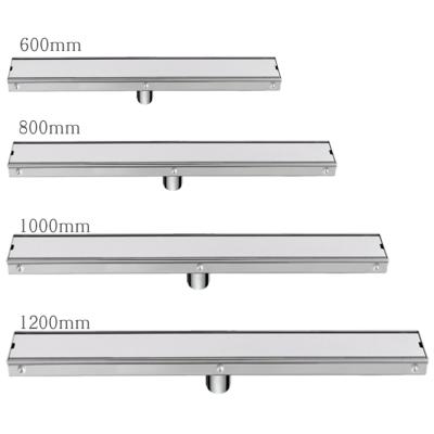 China Bath Waste Floor Drain Tile Inster 800mm Steel Linear Shower 304/316 Floor Drain for sale