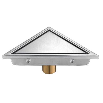 China 304 Stainless Steel Odor Concealed Triangle Drain Bathroom Shower To Prevent Hair Clogging Floor Drain for sale