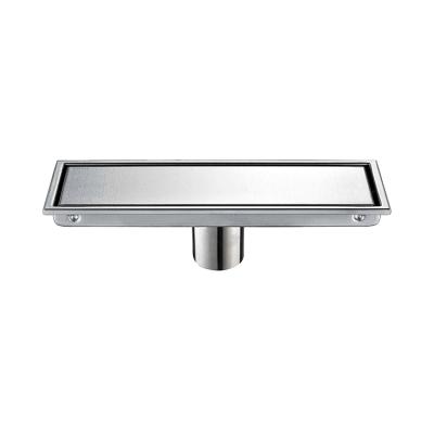 China Tile Inster Bathroom Drain Stainless Steel 304 Brushed Linear Shower Floor Drain for sale