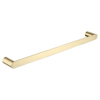 China Modern Brushed Gold Towel Rack Towel Holder Bathroom Hardware Luxury Bathroom Modern Brushed Pendant Towel Rack for sale