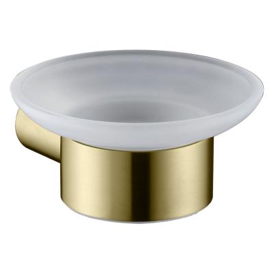 China 2020 New Design Soap Accessories Stainless Steel Gold Dry Easy Brushed Soap Dish for sale