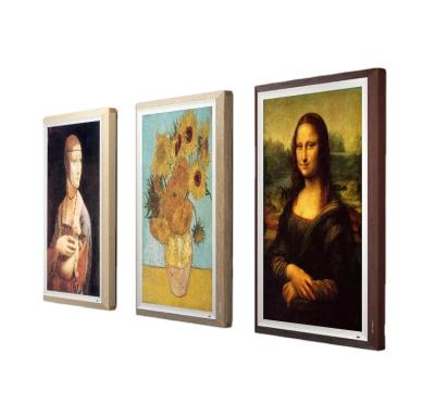 China Wooden Picture Frame 21.5/32 Inch Nft IPS Digital Photo Display Frame Applied In Beauty Salon Digital Signage And Display for sale