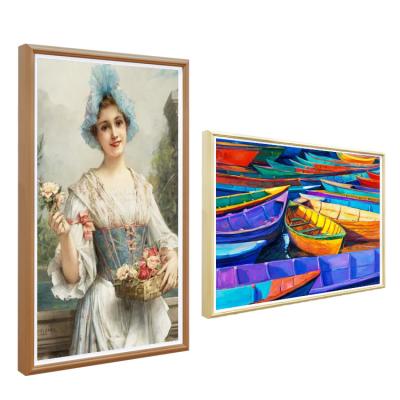 China Wholesale wifi digital photo frame wooden picture frame digital signage and display 32 inch full hd digital photo frame for sale