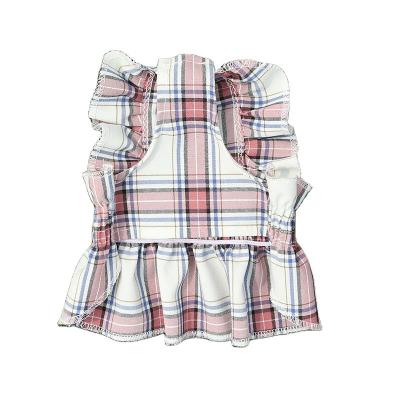 China Stocked Plaid skirt pet clothes for sale