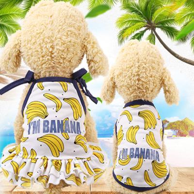 China Sustainable new spring and summer cartoon cute dog vest pet clothes for sale