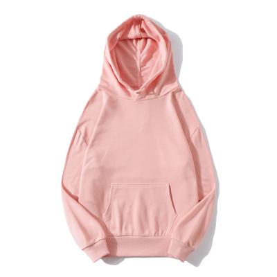 China Anti-pilling Custom Logo Pullover Hooded Sweater Simple Solid Color Long Sleeve Sports Pullover Sweater for sale