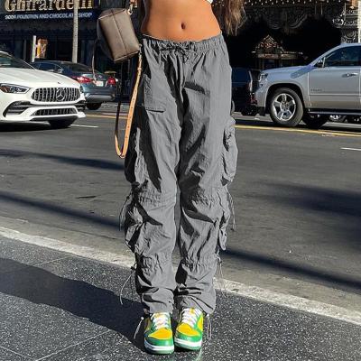 China Anti-pilling Vintage Cargo Pants Baggy Jeans Women Fashion 90s Streetwear Pockets Wide Leg High Waist Straight Y2k Denim Trousers Overalls for sale