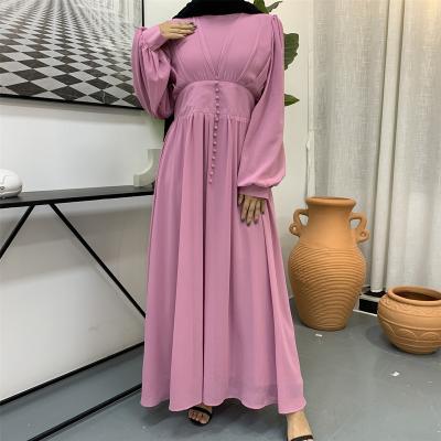 China Muslim Women Prayer Clothing Wholesale Oversized Chiffon Closed Abaya Dubai Turkey Modest Abaya Muslim Dresses Islamic Clothing for sale