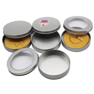 China 90x20mm Round Food Grade Window Lid Metal Box Honeycomb Caramel Sugar Candy Picking Squid Game Tin for sale