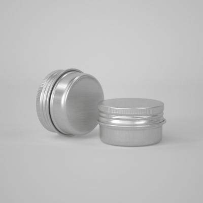 China 5ml/g Round Screw Lid Cosmetics Promotion Balm Sample Aluminum Metal Tin Can Eco - Friendly Container for sale