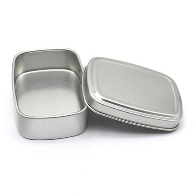 China Food Grade 80ml Aluminum Soap/Balm/Gift Rectangular Empty Tin Case Square Storage 72*53*24mm for sale