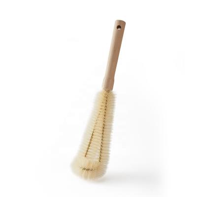 China Viable Biodegradable Zero Waste Natural Vegan Kitchen Twist Handle Eco Friendly Wooden Brush for sale