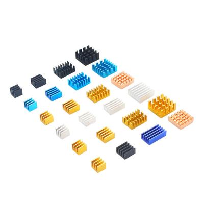 China Use for Raspberry Pi 4B Raspberry Pi 4B Heatsink 4pcs with Back Glue for sale