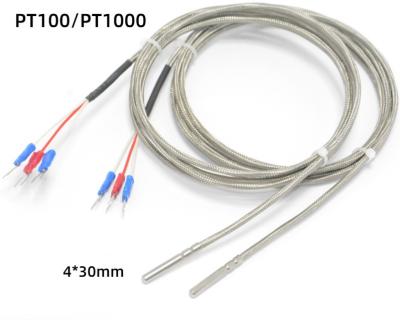 China MAX31865 three-wire PT100 probe fiberglass cable for MAX31865 probe for sale