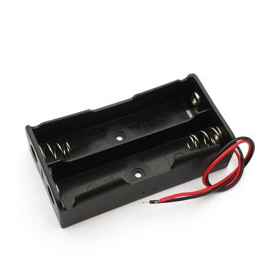 China 2x18650 battery 2x18650 battery case with wire for sale