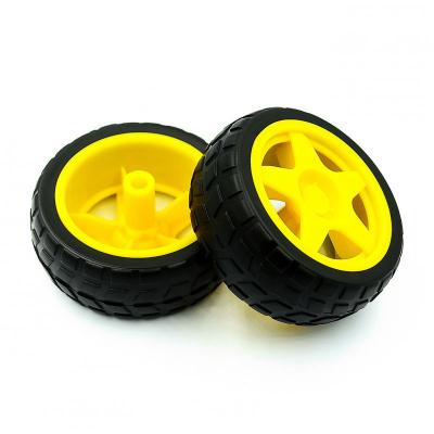 China ABS Plastic 65mm Robot Smart Car Wheel for DIY Smart Car for sale