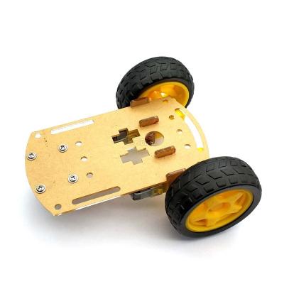 China Plastic + Metal 2WD Smart Robot Car Chassis Kit for sale