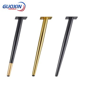 China Modern High Quality Black Sofa Foot Furniture Gold Legsmetal Base Table Legs For Dining Table for sale