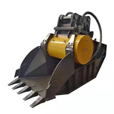 China Stable Machine Attachment Excavator Crusher Jaw Crushing Bucket Excavator Crushing Bucket for sale