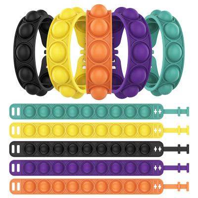 China Newest silicone fashion fidgety person toy noise his silicone wristbands custom make your own design noise wristbands for sale