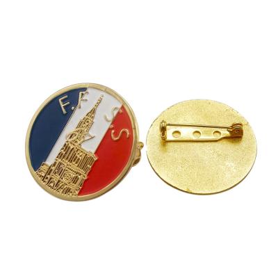 China Wholesale Soft Enamel Flower Europe Metal Lapel Pin Custom Metal Lapel Pin With Logo for sale