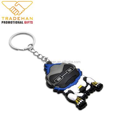 China Custom Events PVC Key Chain PVC Rubber Key Chain With Key Ring Made In China for sale