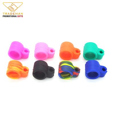 China Fashion/Sport Customized Wholesale Customized Finger Design Silicone Ring PVC Rubber Soft Smoking Ring for sale