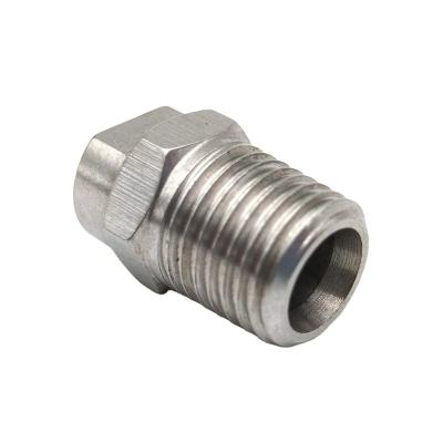 China Cleanging 1/4NPT Pressure Seal MEG Flat Fan Nozzle for sale