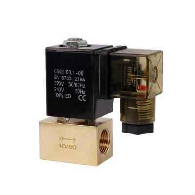 China Small solenoid valve JT22-02 AC220VDC24V two-way two-way high pressure water valve normally closed air valve JT22-02 for sale