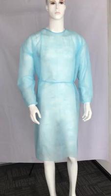 China S&J Water Proof Isolation Gown Hospital level 2/level3/level4 pp+pe sms Isolation Gown for sale