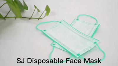 China S&J OEM Non woven 3ply disposable medical surgical face mask non medical daily use protecting face maskss for sale