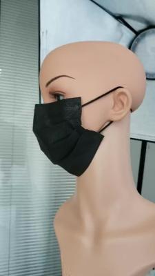 China 3 ply 4ply Medical Surgical Face mask Dental Black Face Mask TYPE IIR EN14683 Safety Non Woven fashionable disposable face mask for sale