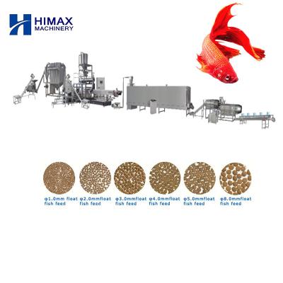 China Full Automatic Hot Sale High Efficiency Fish Floating Feed Pellet Making Extruder Machine Fish Feed for sale