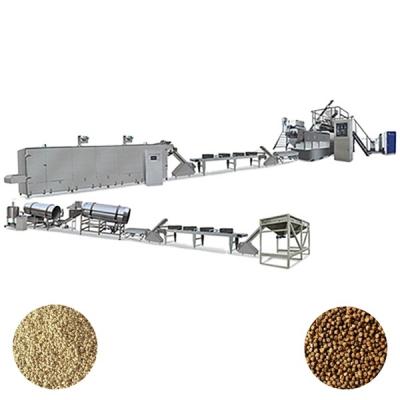 China Animal Feed Fish Feed Making Equipment Dry Pet Fish Feed Line Pet Food Extruder Snack Food Production Manufacturers for sale