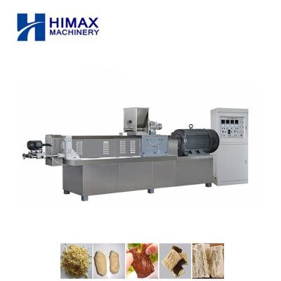 China Automatic High Efficiency Low Cost TVP Textured Soybean Production Line Meat Protein Soy Chunk Making Extruder for sale