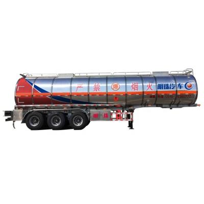 China High quality Mingzhu brand 2m3 truck trailer tri axles 35000 40000 45000 liters fuel tank trailer for sale