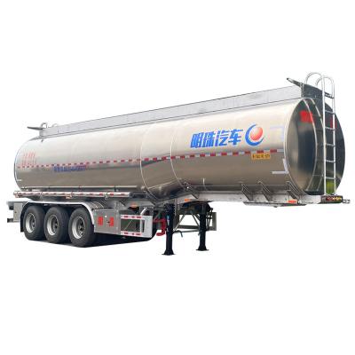 China New Large Truck Trailer Capacity 3 4axles 40000 45000 50000 Liters Fuel Tank Semi Trailer for sale